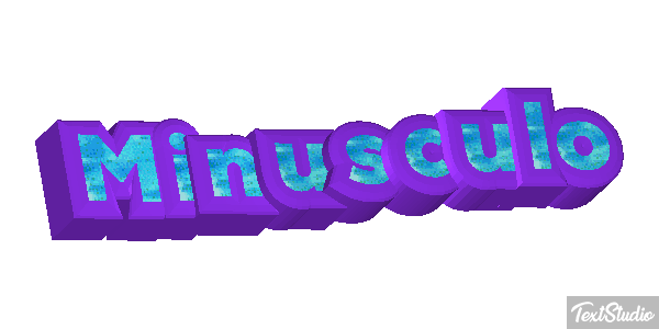 Minúsculo Effetto testo