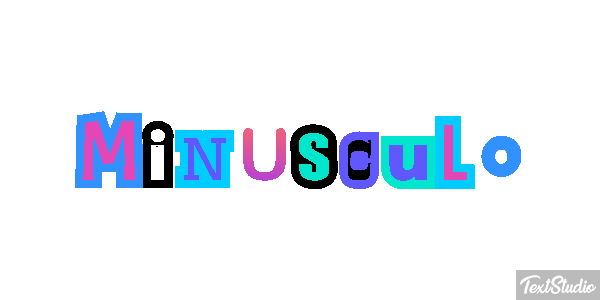 Minúsculo Effetto testo