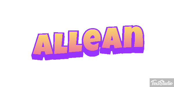 Allean Text effect