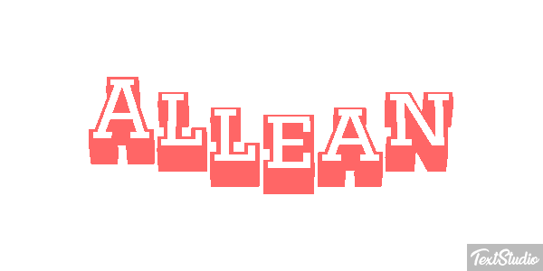 Allean Text effect