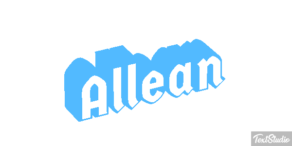 Allean Text effect