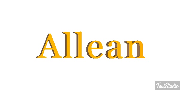 Allean Text effect