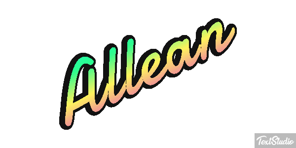 Allean Text effect