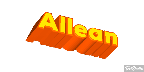 Allean Text effect