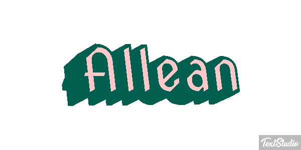 Allean Text effect