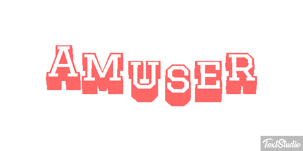 Amuser Texteffekt