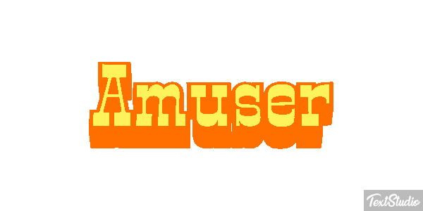 Amuser Texteffekt