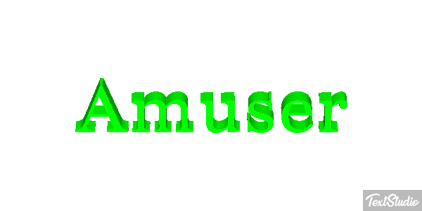 Amuser Texteffekt