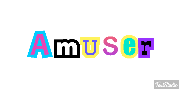 Amuser Texteffekt
