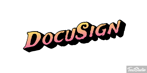 DocuSign Metin efekti
