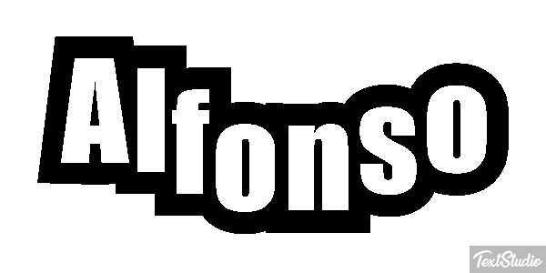 Alfonso Text effect