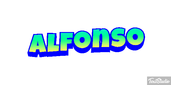 Alfonso Text effect