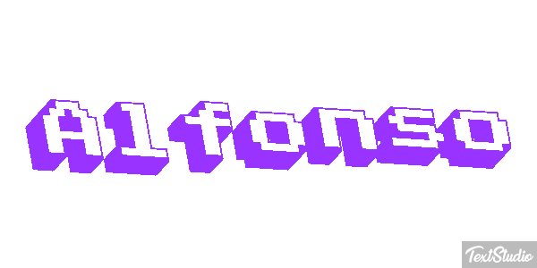 Alfonso Text effect