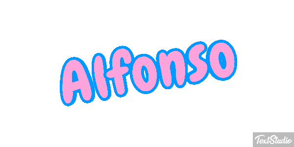 Alfonso Text effect