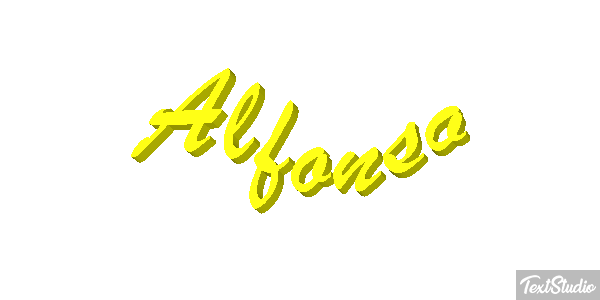 Alfonso Text effect