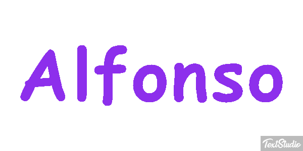 Alfonso Text effect