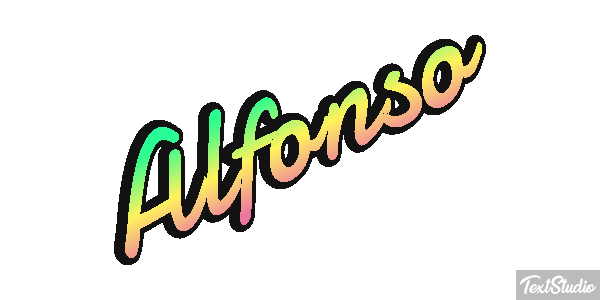 Alfonso Text effect