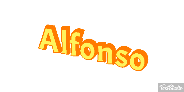 Alfonso Text effect