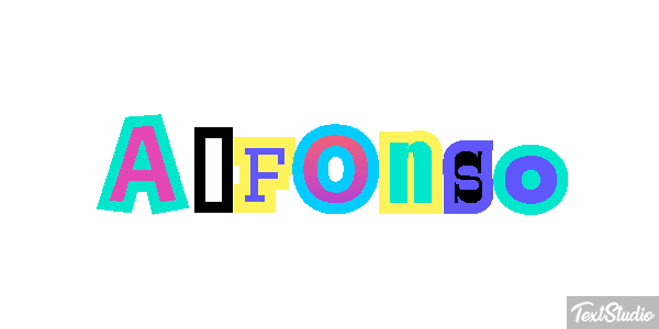 Alfonso Text effect