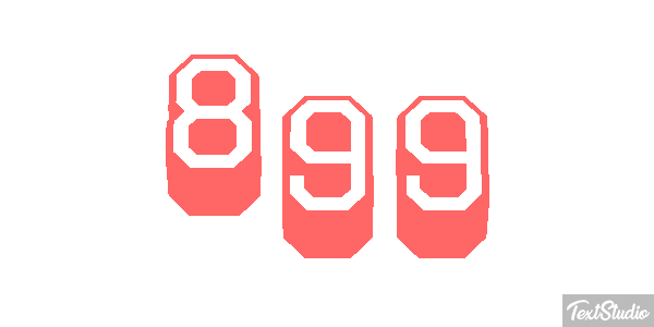 899 Metin efekti