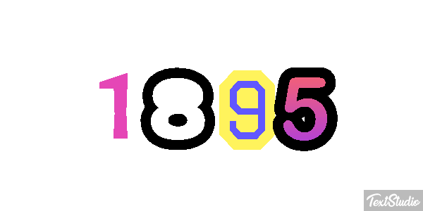 1895 Text effect