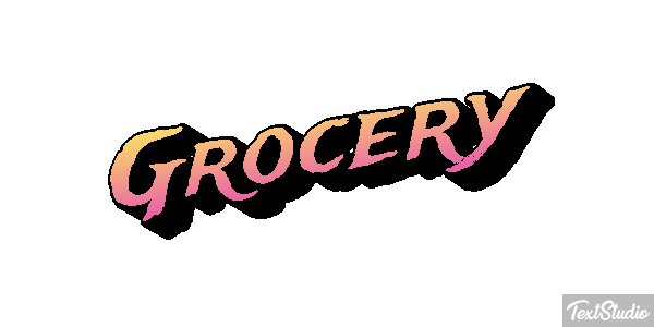 Grocery Efeito do texto