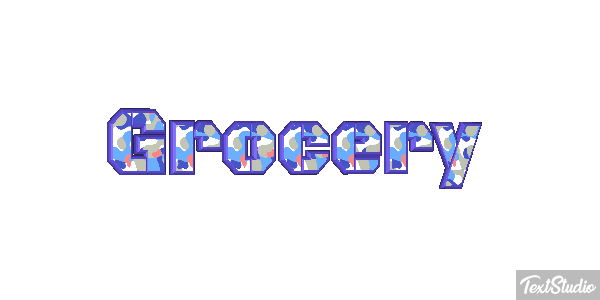 Grocery Efeito do texto