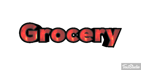 Grocery Efeito do texto