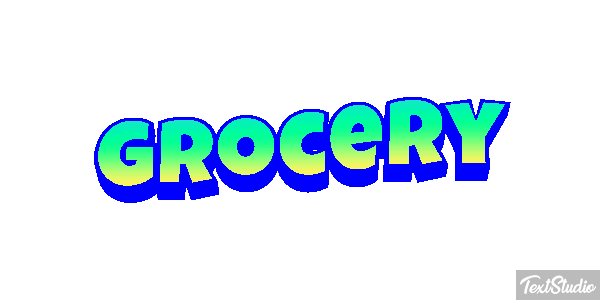 Grocery Efeito do texto
