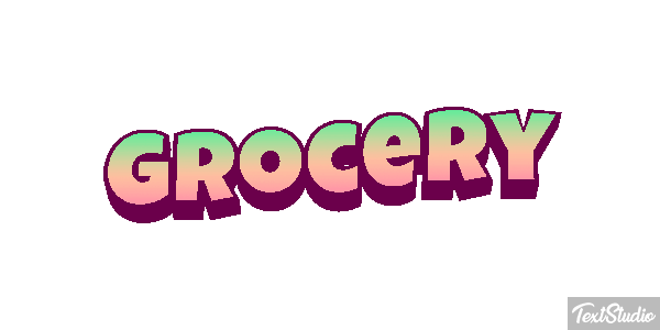 Grocery Efeito do texto