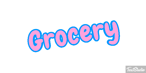 Grocery Efeito do texto