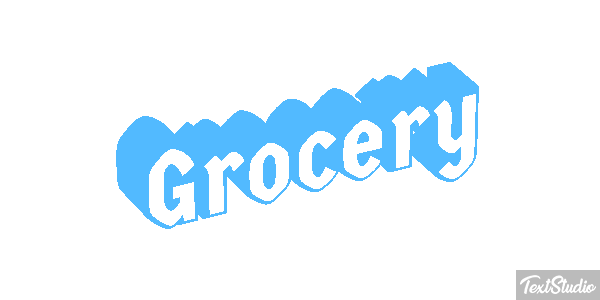 Grocery Efeito do texto