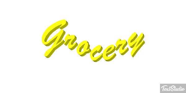 Grocery Efeito do texto