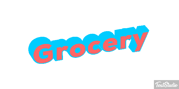 Grocery Efeito do texto