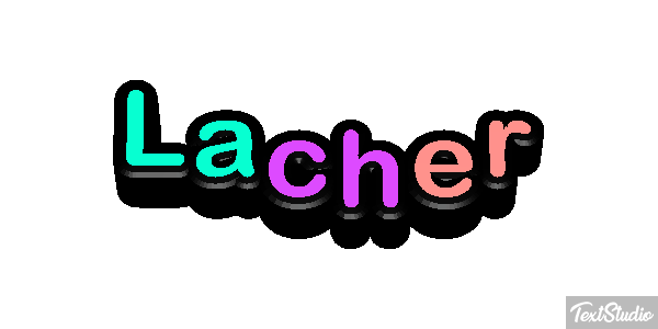 Lâcher Effet de texte