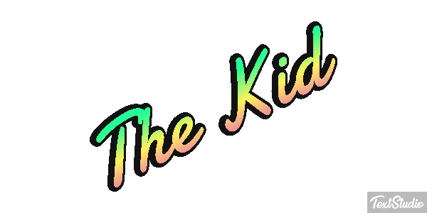 The Kid Effetto testo