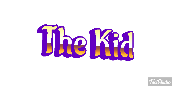 The Kid Effetto testo