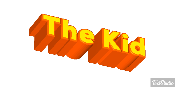 The Kid Effetto testo