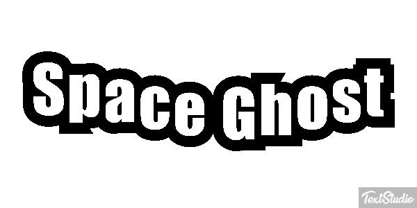 Space Ghost Text effect