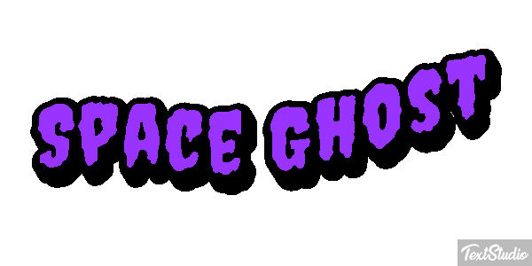 Space Ghost Text effect