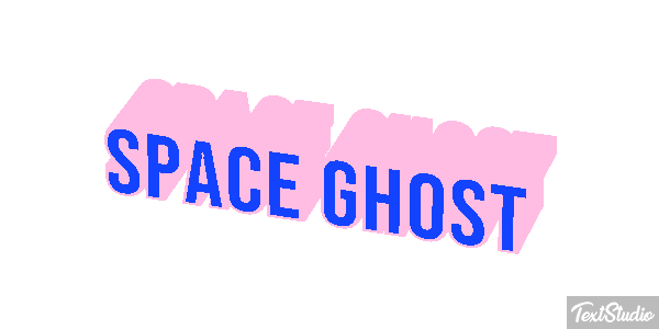 Space Ghost Text effect