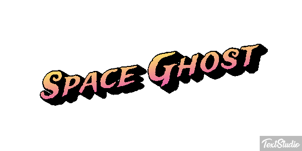 Space Ghost Text effect