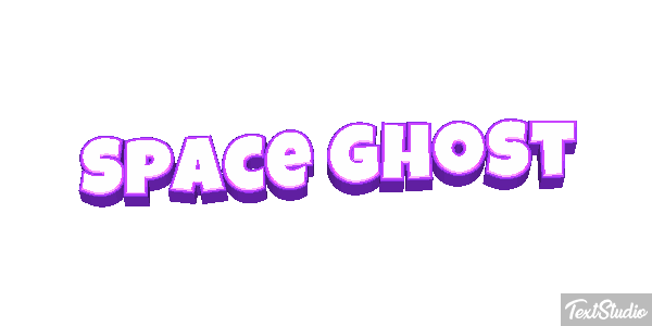 Space Ghost Text effect