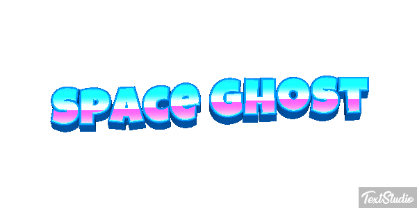 Space Ghost Text effect