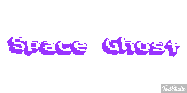 Space Ghost Text effect