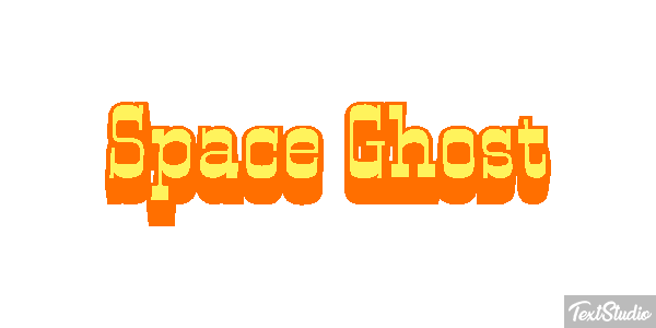 Space Ghost Text effect