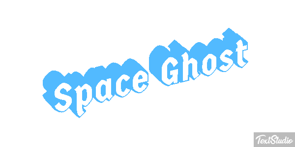 Space Ghost Text effect