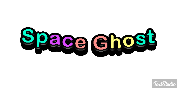 Space Ghost Text effect