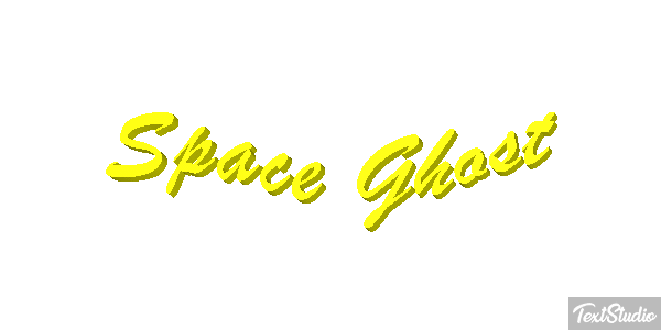 Space Ghost Text effect
