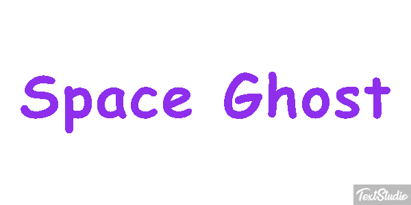 Space Ghost Text effect